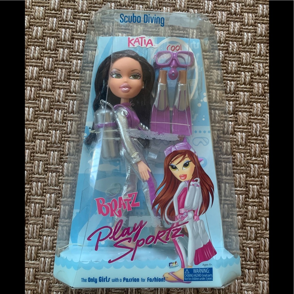 NWT MGA Bratz Play Sportz Scuba Diving Katia Doll New Retired Rare Brats Sports